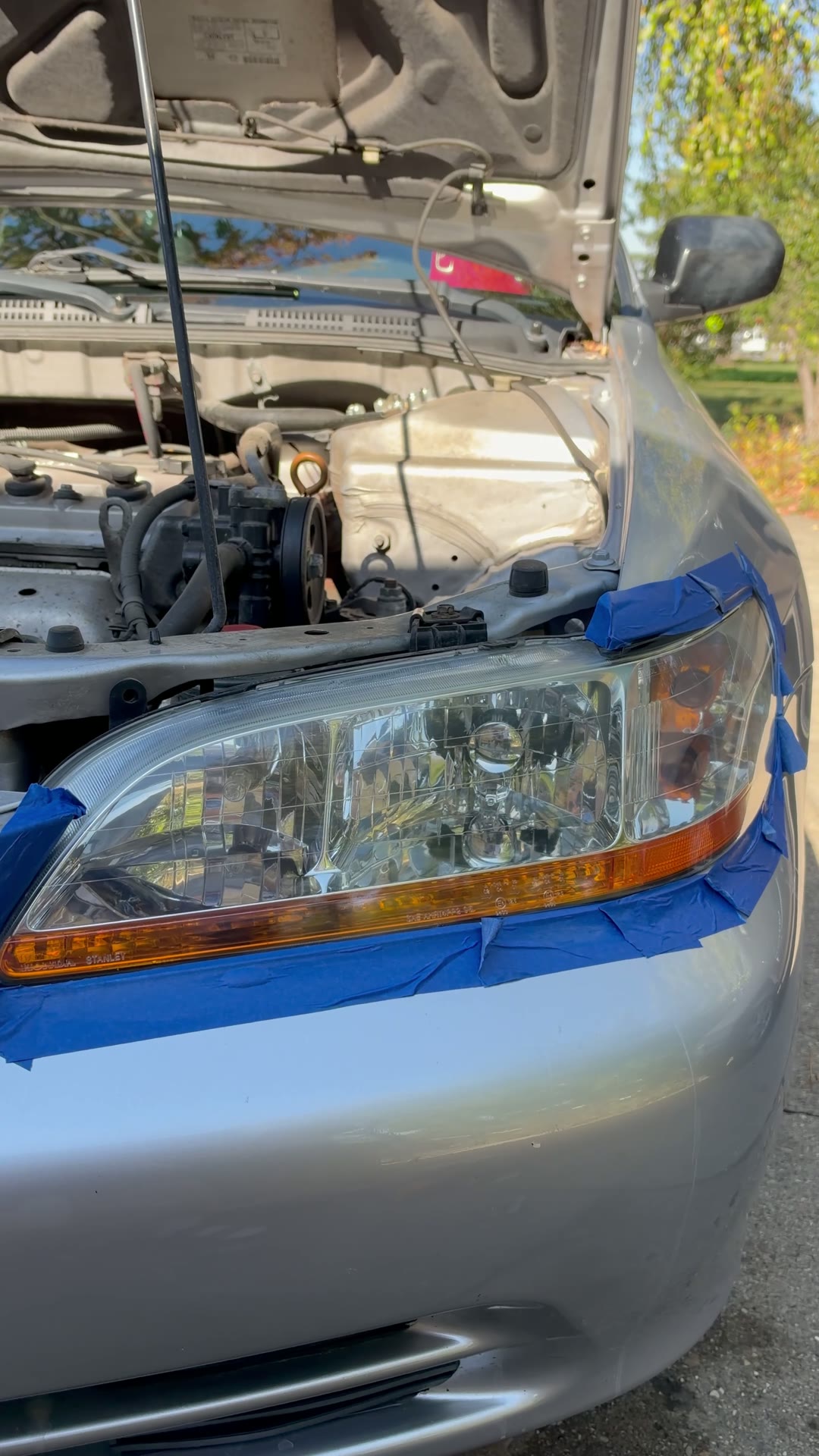 Headlight restoration after
