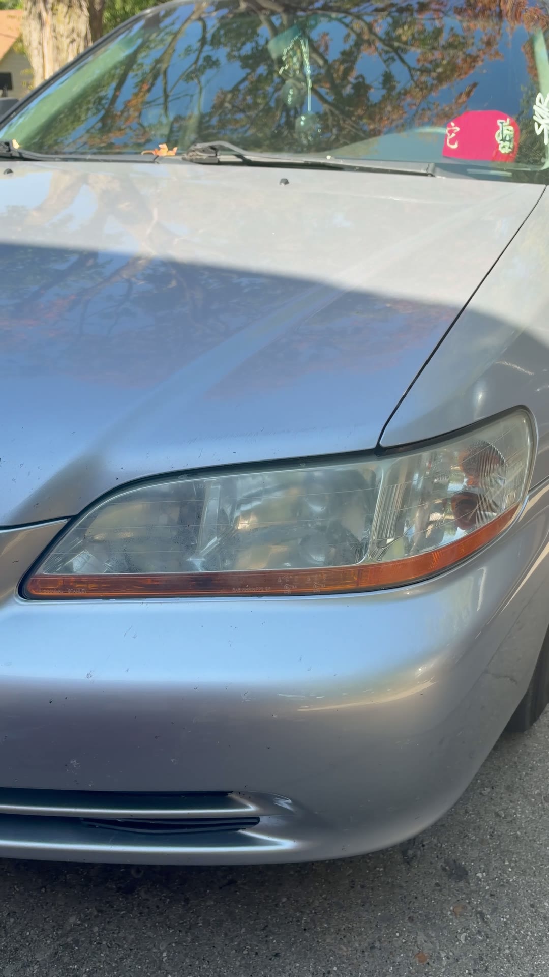 Headlight restoration before