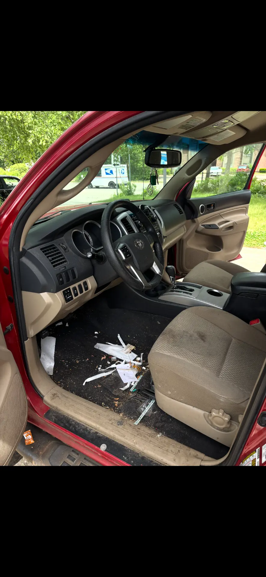 Toyota Tacoma interior before